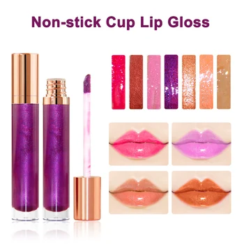 

High Quality 1 Pcs Liquid Lipstick Lip Glaze Non-stick Cup Long Lasting Makeup Cosmetic for Women