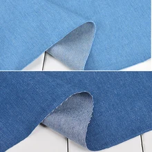 Хлопок, джинсовая ткань, плотная ткань для брюк, платье, рубашка, сумка ручной работы, Ширина 1,5 м* длина 1 м, I242