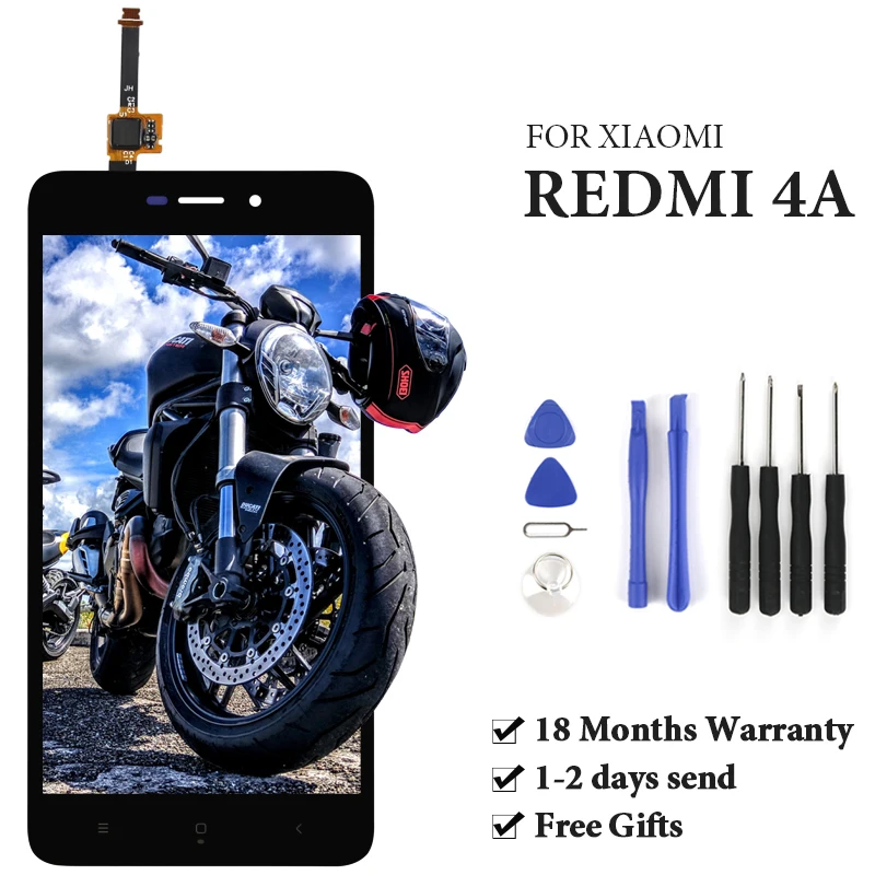 ЖК дисплей с сенсорным экраном и рамкой в сборе для Xiaomi Redmi 4A инструментами|Экраны