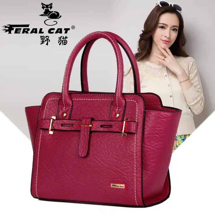 

FERAL CAT Brands Women Shoulder Bags Fashion PU Leather Bags Famous Brands Women Casual Handy Bags Ladies Handbag New FC-3023