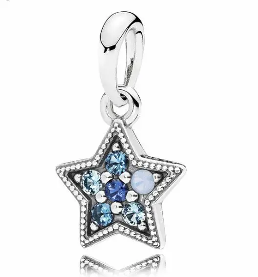 

Btuamb Luxurious Small Statement Crystal Star Pendant Beads Fit Pandora Charm Bracelets Necklaces for Women DIY Jewelry Berloque