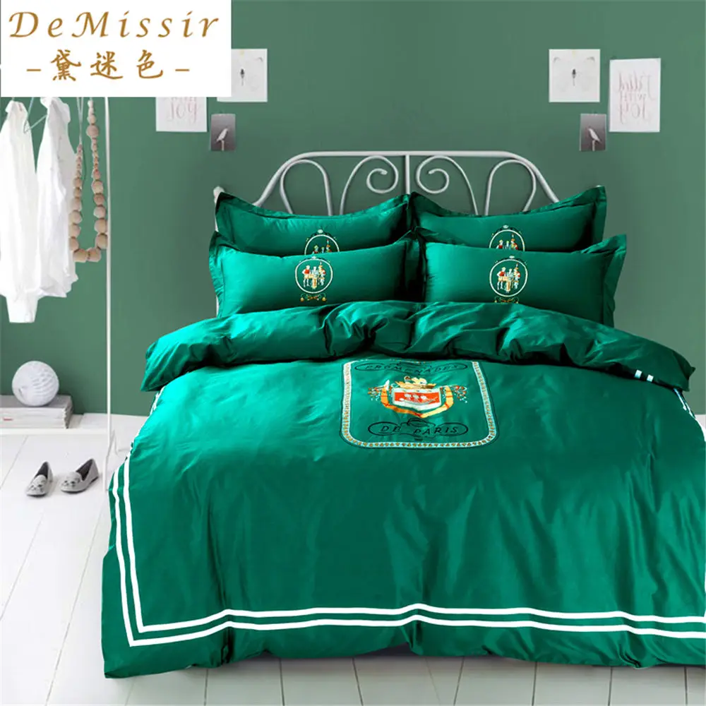 Online kopen wholesale koning sprei groen uit china koning sprei ... Zijde katoen sprei
