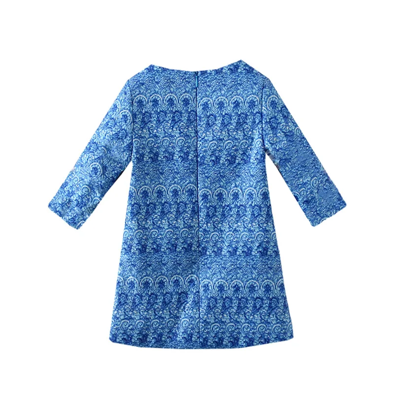 Платья для маленьких девочек; синие платья трапециевидной формы с короткими рукавами для девочек; дизайнерская детская одежда с принтом Совы; милое праздничное платье для подростков