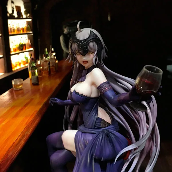 

18CM WF2018 Japanese sexy anime figure fate stay night Joan of Arc get drunk ver bar Christmas night dinner action figure NO05