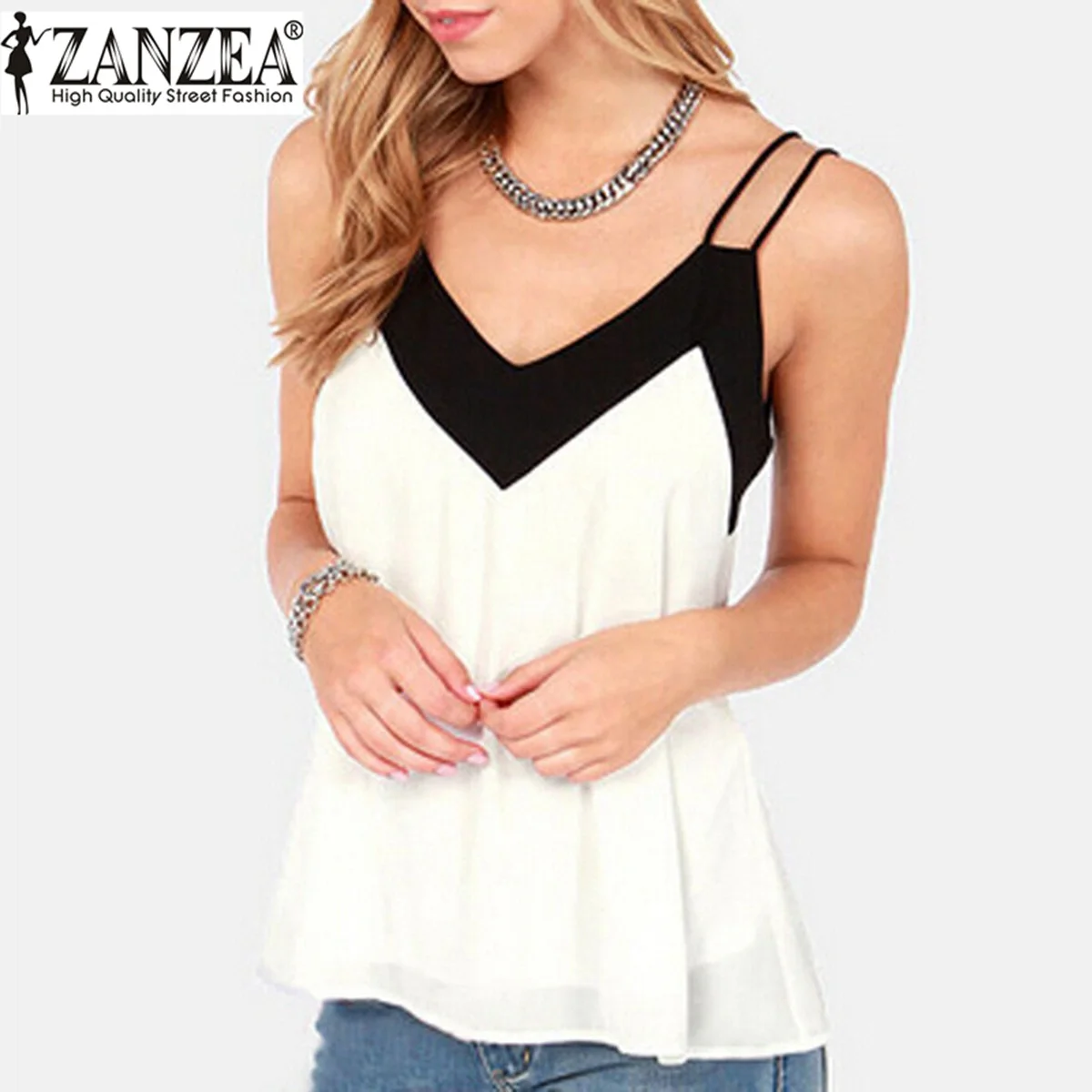 blusas cuello v 2018
