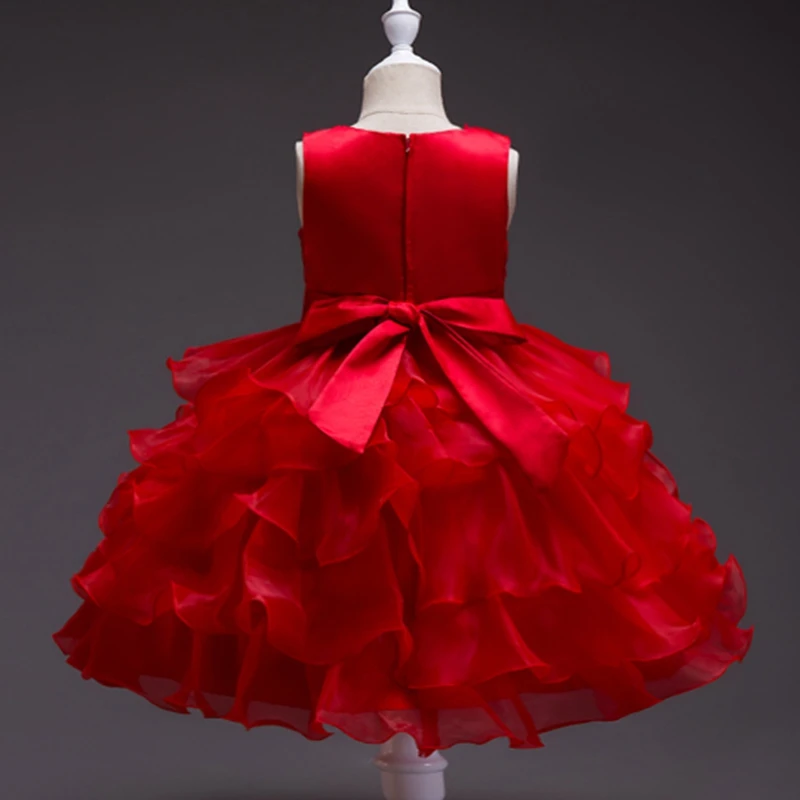 It's Yiya/Платья с цветочным узором для девочек 8 цветов, длинное платье для девочек без рукавов с круглым вырезом, пышные платья Vestidos De Noches Para Ninas 559