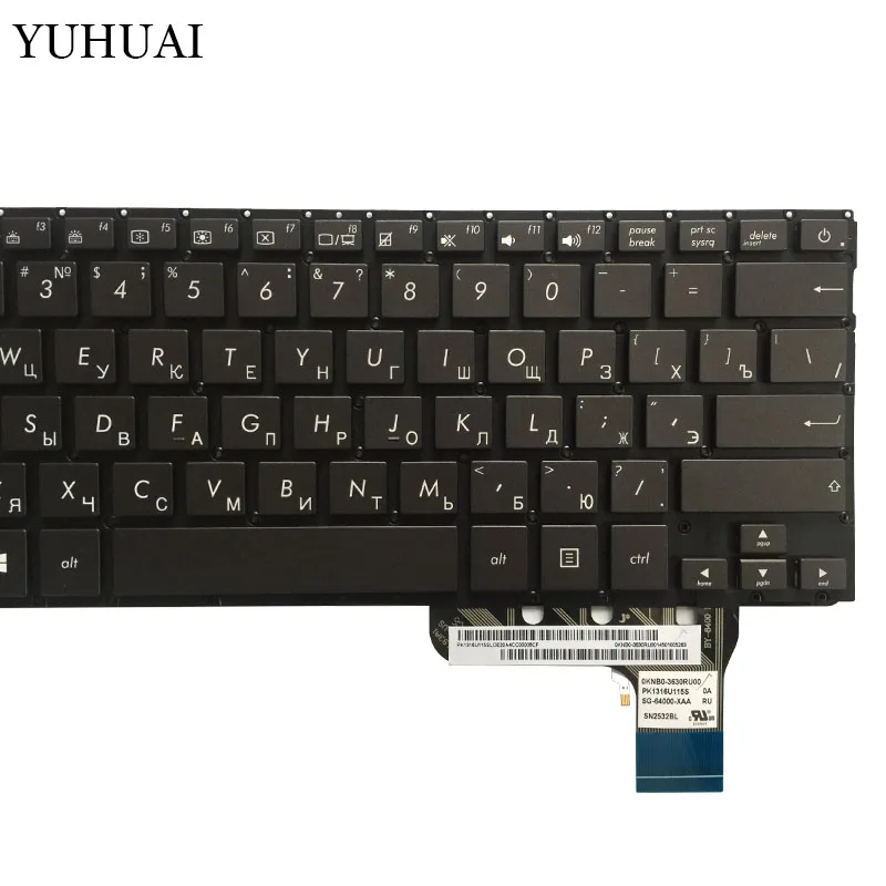 Русский RU Клавиатура для ноутбука ASUS Zenbook U303 U303LB U303LN U303UA U303UB UX303L UX303 U303L UX303LN с подстветка