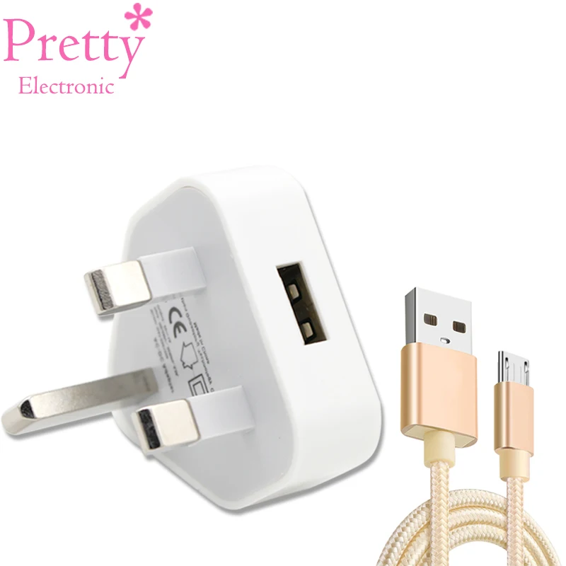 

Universal Port USB Power Adapter 5V 1A UK Plug Mobile Phone charger For iPhone Samsung Huawei USB Wall Charger Send Data Line