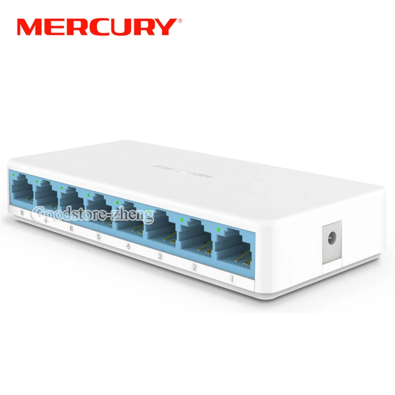 MERCURY Mini S108C 8 Порты и разъёмы RJ45 10/100 Мбит сетевой коммутатор настольный коммутатор