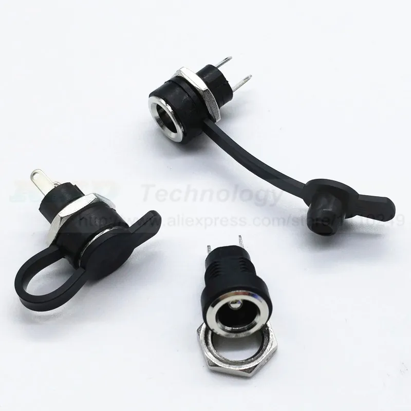 10 Pcs 5.5 x 2.1mm DC Power Supply Jack Socket Female Panel Mount Connector RT