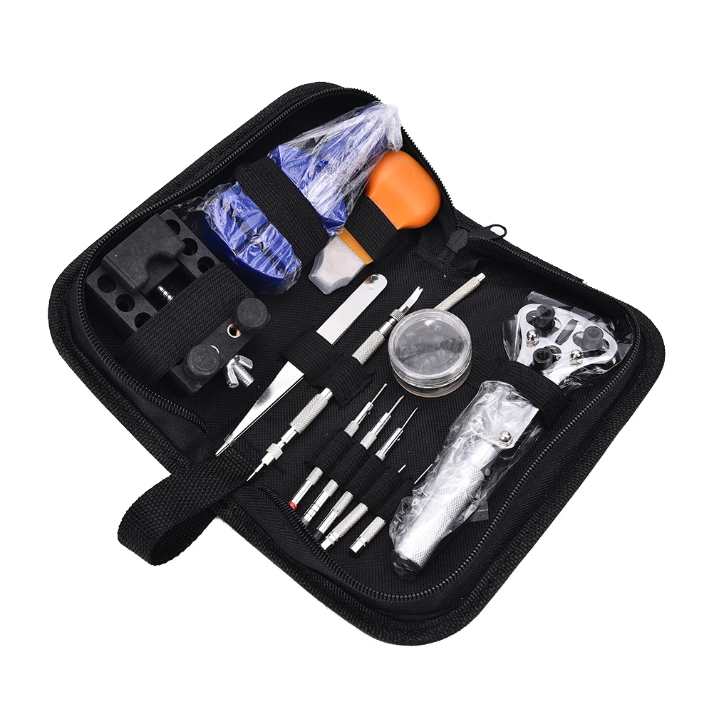 13Pc/set Portable Watch Repair Tools Set Opening Kit Pin Remover Hammer Pliers Adjuster Opener Screwdrivers For Hand Tool Sets
