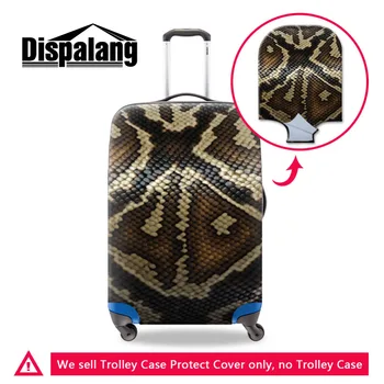 

Snakeskin 3D Printing Travel Luggage Protective Cover For 18-30 Inch Suitcase Stretch Luggage Case Cover Elastic Trolley Cover
