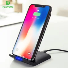 FLOVEME Беспроводное зарядное устройство для iPhone X 8/8 Plus USB зарядное устройство Qi Беспроводная зарядная док-станция для Samsung Galaxy S8 Plus Note8 S7 S6 edge