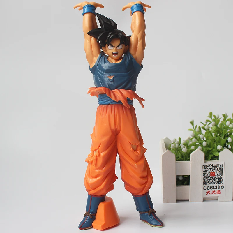 25CM Anime Dragon Ball Z Son Goku Genki Dama Spirit Bomb Action Figure