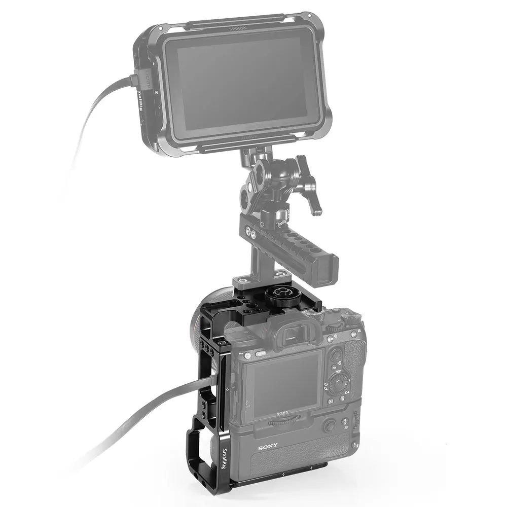 SmallRig l-кронштейн для камеры sony A7III/A7RIII и батарейного отсека быстрого крепления с верхней пластиной+ l-пластина-2341