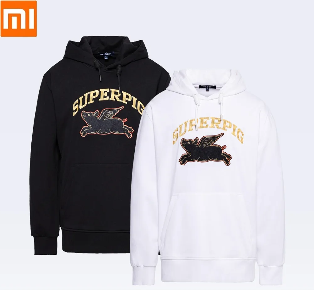 

Xiaomi youpin MIKEBOY hooded cotton sweater man woman Embroidery Comfortable Keep warm Loose jacket lovers