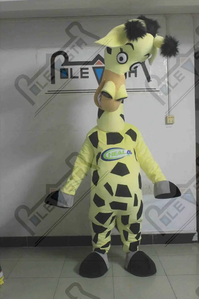 

huge giraffe mascot costumes hot sale cartoon star giraffe costumes