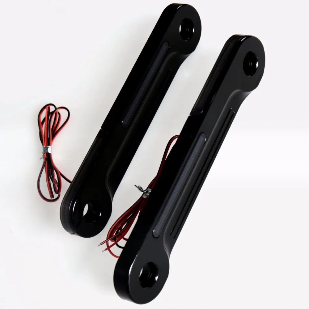  Front LED Flush Fork Turn Signals Brackets For Harley Touring Electra Street Glide FLH/T FLHX FLHR  - 32887258599