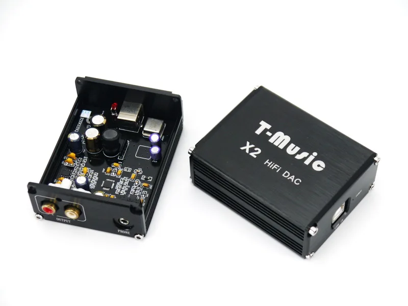 Версия T-Music X2 Hifi DAC ES9028 Q2M мини USB Настольный DAC с выходом для наушников
