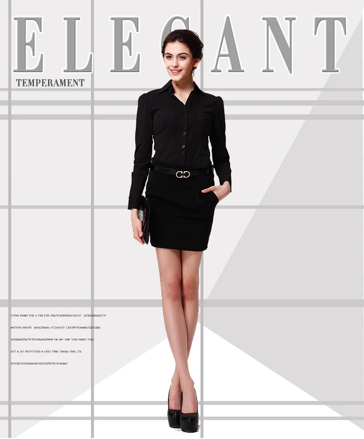 2020 Spring Summer Office Ladies Full Sleeves Bussines Attire Shirt Women Fashion Pleated Slim Body Conjoined OL Shirts Blouses - 33003817328