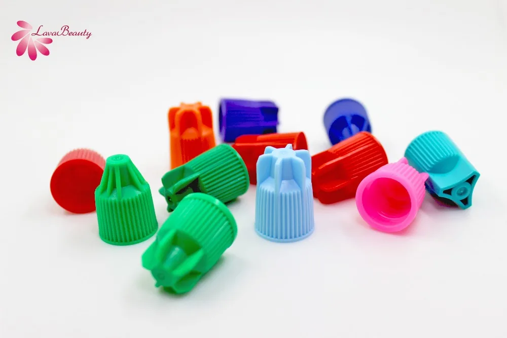 

Free Shipping Colorful Cap for Eyelash Extensions Glue Packaging Bottle Eyelash Growth Liquid Packing Container 10pcs/Lot