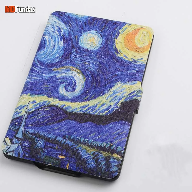 

MDFUNDAS E-Book Protective Case Shell For Amazon Kindle 8th Generation 2016 Magnetic Leather Cover For Kindle 8 K8 2016 Coque