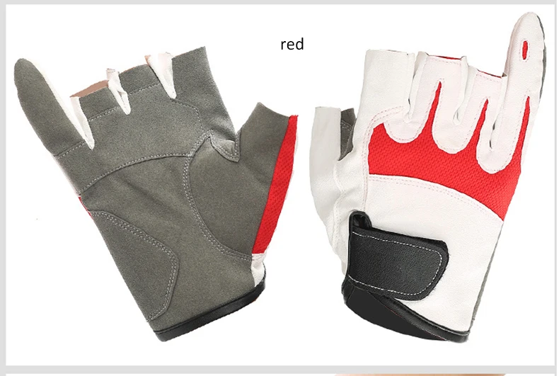 Спортивные Кожаные перчатки для рыбалки 1 пара полуперчатки анти-скольжения