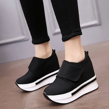 

Women Casual Shoes Woman Sneakers Platform Sneakers Platform Wedges Loafter Ladies Careepers Elevator Flats 10cm High Heels