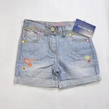 SHUZHI sommer stil mode Grils Denim shorts Baby blume demin shorts für kinder mädchen kinder shorts kinder jeans 2-10Y