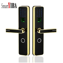 SmartYIBA дома противоугонные Smart биометрический замок цифровой замок без ключа разблокировки по отпечаткам пальцев+ пароль+ IC карта+ ключ
