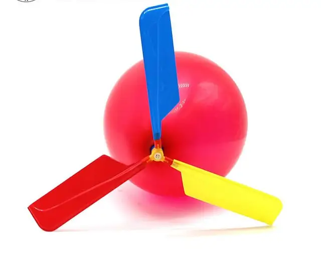 5pcs Balloon Helicopter Flying Toy Funny Balloon Helicopter Flying Outdoor Playing Educational Kids Inflatable Toys GYH 2