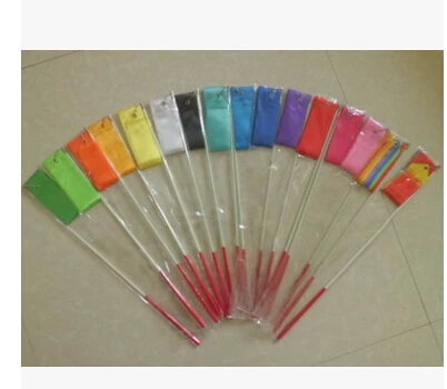 

10 PCSNew Dancing Ribbon Streamer Gym Rhythmic Rod Art Gymnastic Ballet Twirling Stick With 5Multi Color
