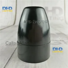 Черный цвет 100 шт. E27 LED Пластик держатель лампы E27 конвертер E27 Эдисон лампочка гнездо держатель голое тело DIY e27 Гнездо База