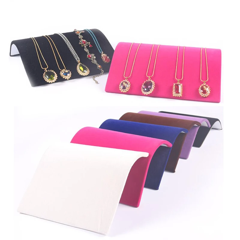

Multi Colors Velvet Arch Necklace Bracelet Organizer/Tray/Pad /Showcase/ Display case