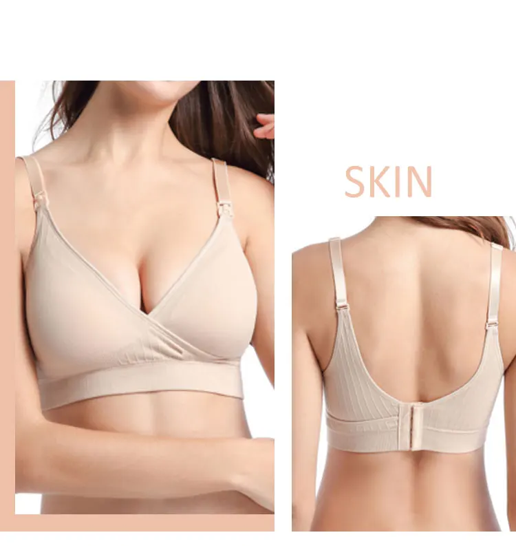 Wirefree Nursing Sleep Underwear Prevent Sagging Breastfeeding Bras Pregnancy Clothes for feeding Bra Soutien Gorge Allaitement (8)