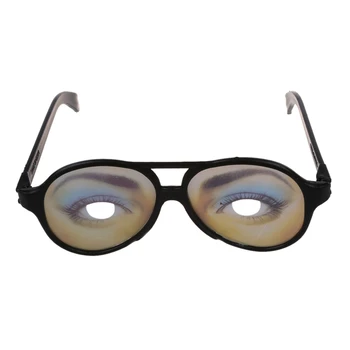 

1 Pair Female Joke Funny Glasses for Halloween Party Show Prop