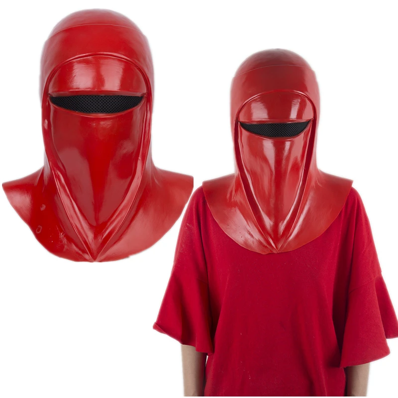 

Star Wars Emperor's Royal Guard Latex Mask costume for Halloween Cosplay Props Red Full Helmet