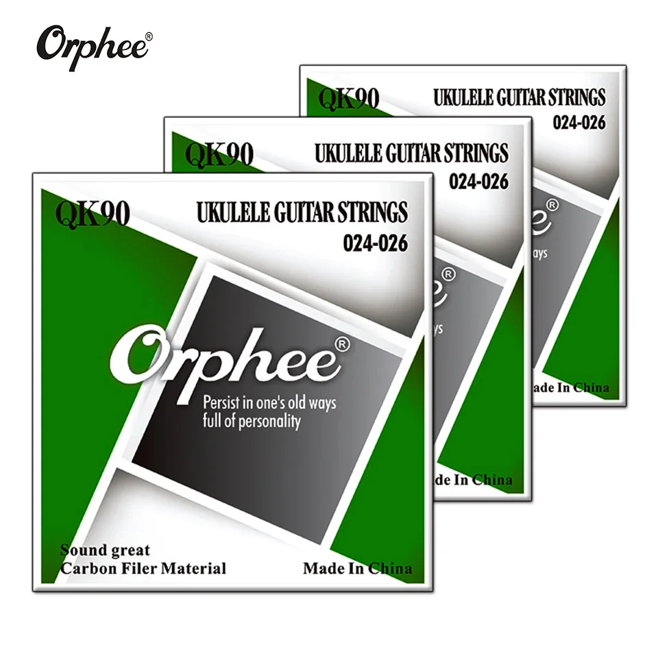 

Orphee Ukulele Strings 4pcs/set White Carbon Filer Material Part Stage Performance for Guigar 21" 23" 26" Stringed Instrument