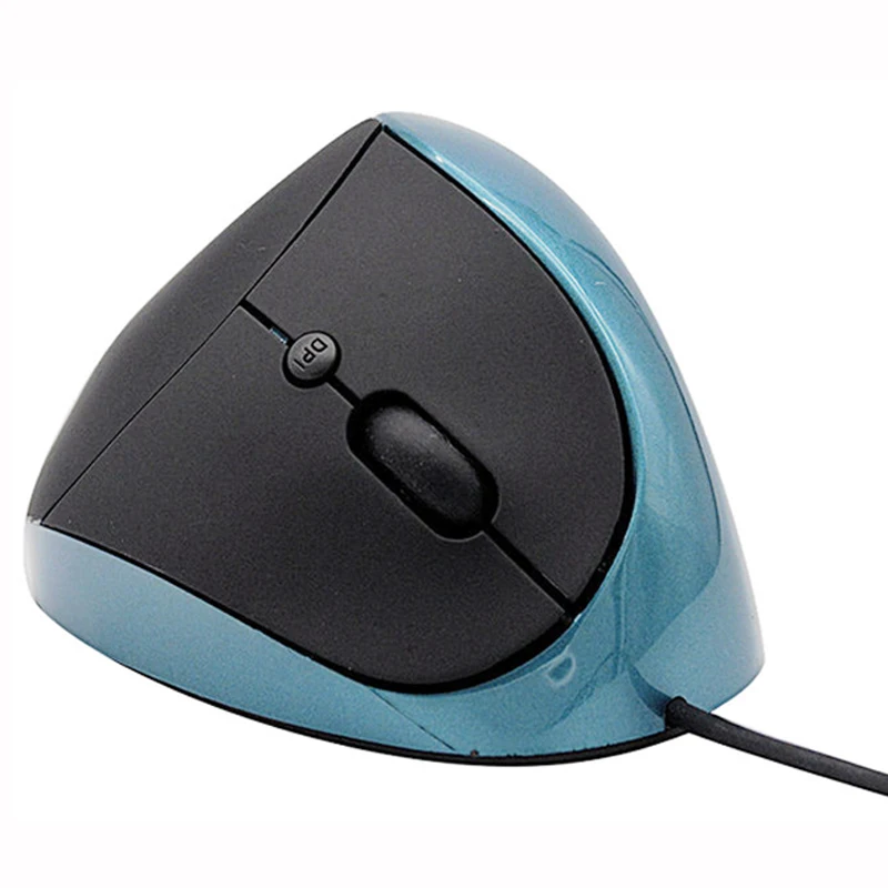 blue BASIX Проводная вертикальная мышь Эргономичный Оптический 2,4G 800/1200/1600 Точек на дюйм здоровый Вертикальная мышь для настольных ПК портативный компьютер Мышь - Цвет: blue