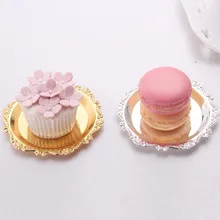 10 см металлический Минимальный лоток для торта Золотой/Серебряный Фруктовая тарелка маленькие предметы ювелирных изделий дисплей лоток