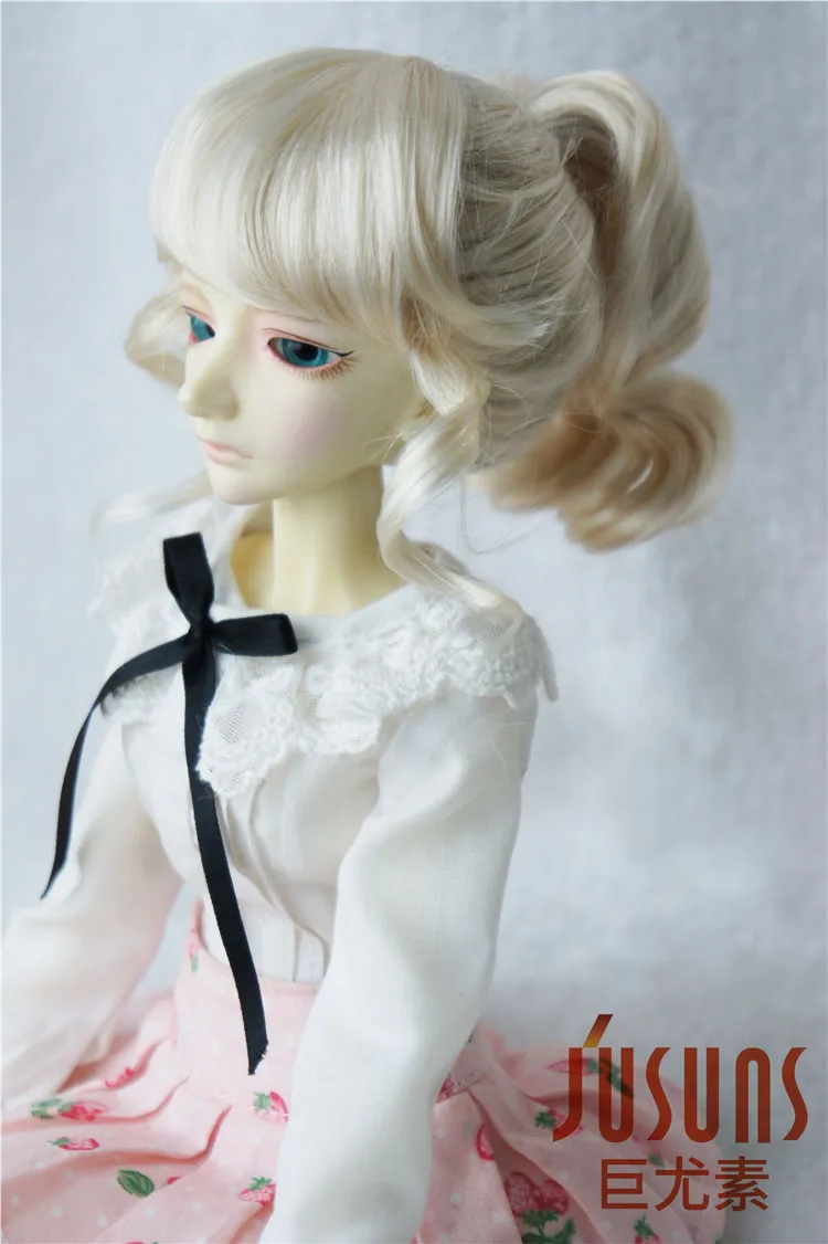 JD261 1/4 MSD синтетический, мохеровый, для куклы парики Updo стиль BJD волосы 7-8 дюймов BJD парики