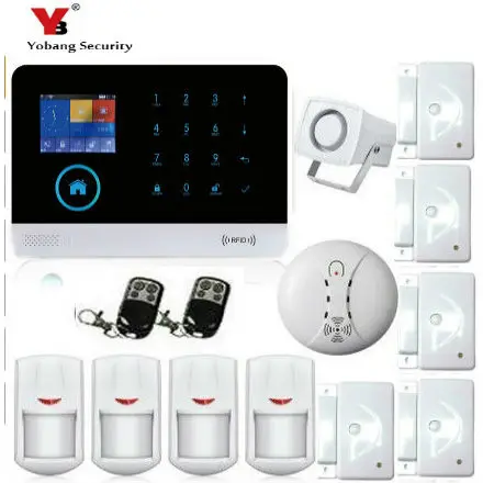 

Yobang Security WIFI Home Safety Russian Spanish Franch Dutch Italian English Polish Voice Alarm System Wireless Smoke Detector