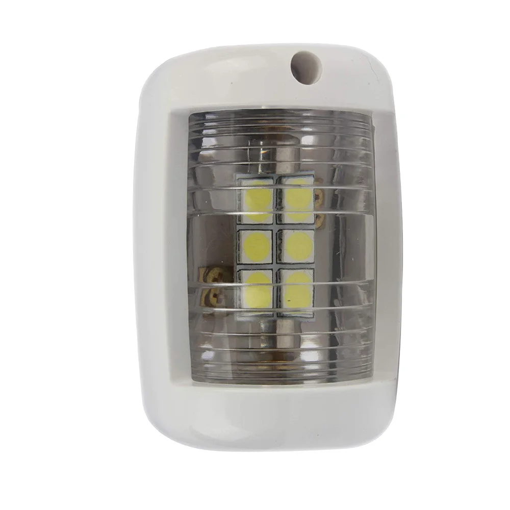 

12V Waterproof Bow Navigation Anchor Light Super Pure White Marine Boat Yacht LED Warning Light with 6 Leds