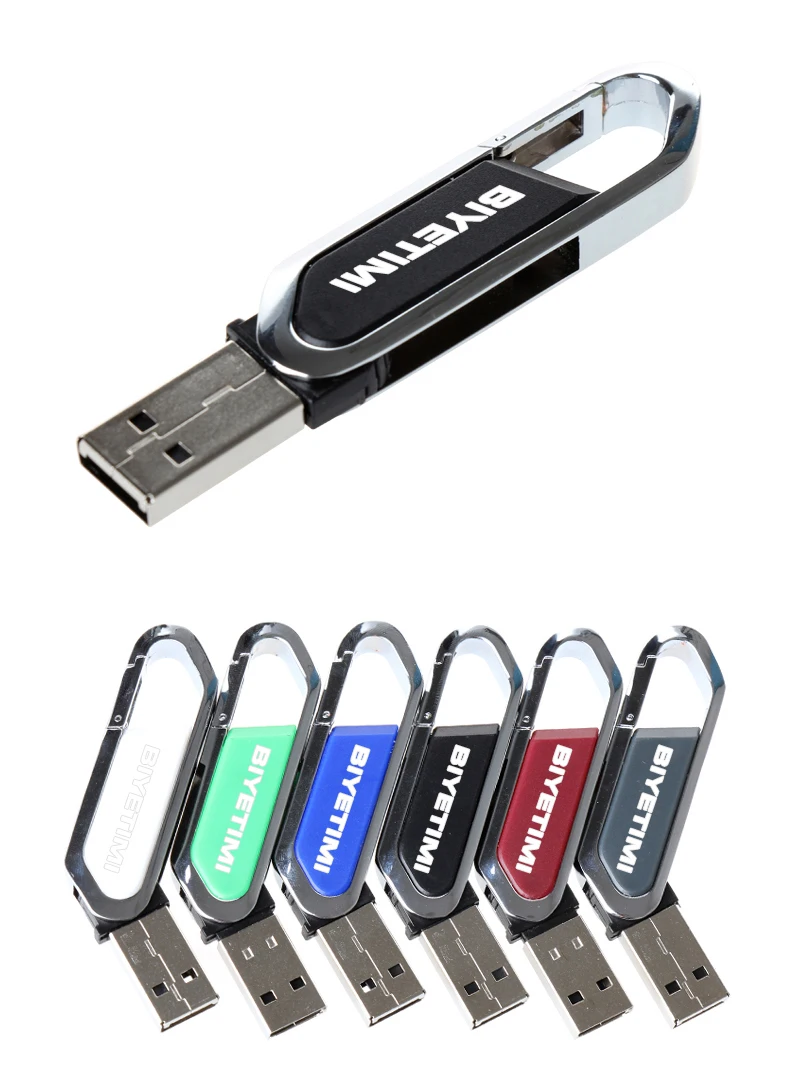 USB флеш-накопитель BiyeTimi, высокоскоростная подвесная Пряжка, 8 ГБ, 16 ГБ, 32 ГБ, флеш-накопитель для карабина, флеш-накопитель USB, флешка для ПК