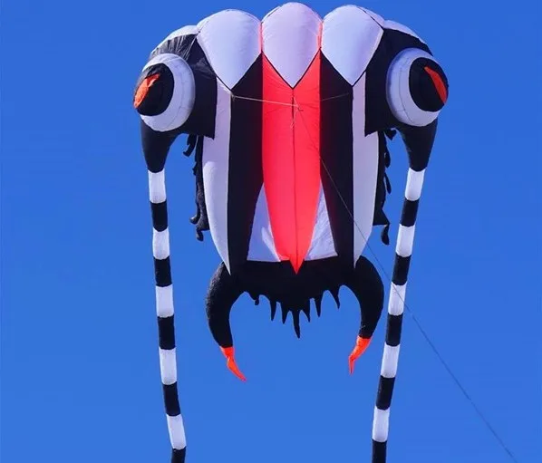 3D windsock vlieger мягкий betteb cerf volant octopus кайт морские игрушки монстры воздушные змеи для