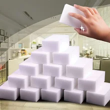 

50Pcs/lot Melamine Sponge Magic Sponge Eraser Melamine Cleaner For Kitchen Office Bathroom Cleaning White Nano Sponge 8x5x3cm