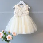 Cheap Girls Rose Beige TUTU Dress Sequined Summer Princess Party Sundress 5pcs a Lot for 2-7Y Free Shipping By Epacket