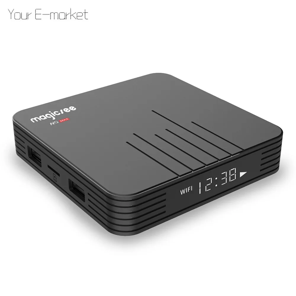 MAGICSEE N5 MAX Android tv Box Amlogic S905X Android 8,1 4 Гб ram 32 Гб 64 Гб rom 2,4G+ 5G WiFi 1000 Мбит/с BT4.1 4K Smart tv BOX