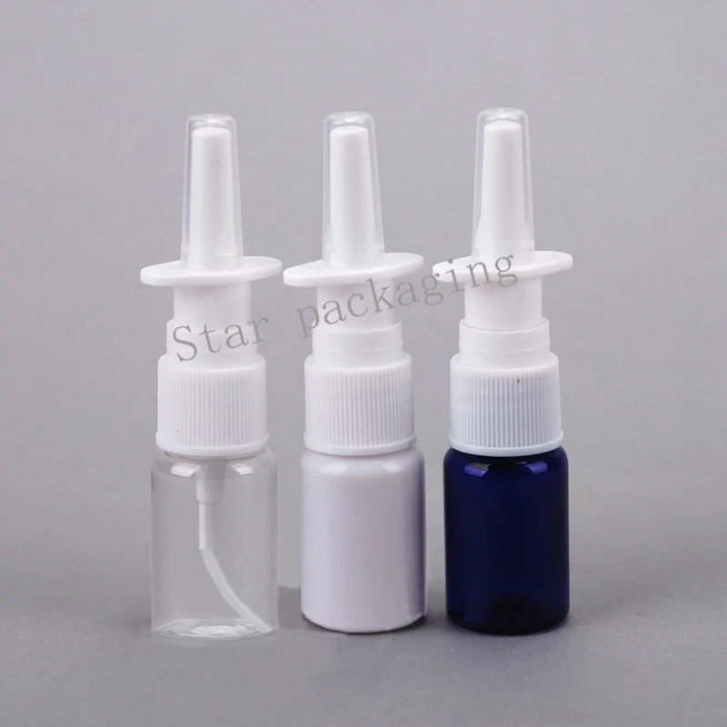 100pcs/lot 6ml Medical Spray Bottle with Nasal Sprayer Clear Mist