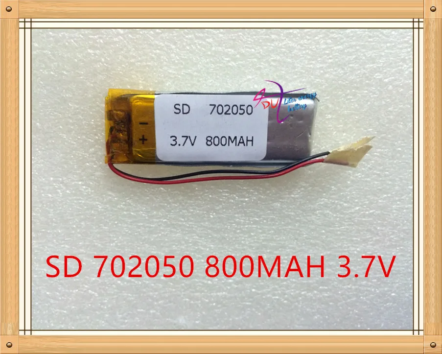 

Liters of energy quality authentic 3.7V polymer lithium battery 702050 800MAH driving recorder recorder wireless headset